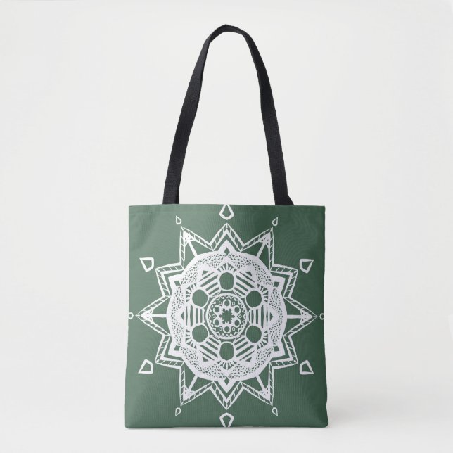 Bolso De Tela Forest Mandala (Anverso)