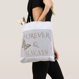 Bolso De Tela Forever & Always Butterfly, Romantic Home Gift