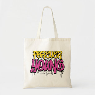 Bolso De Tela Forever Young Graffiti T-Shirt
