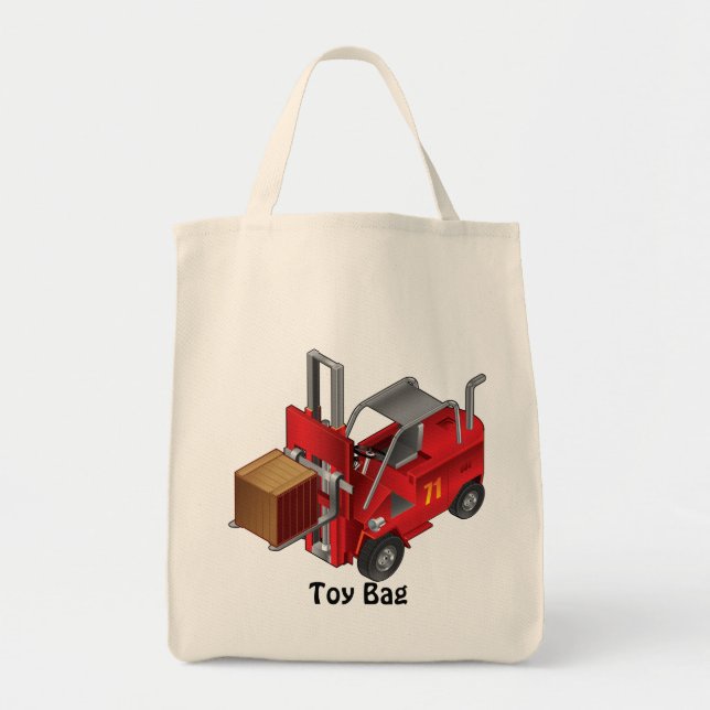 Bolso De Tela Forklift, Kids Pallet Truck Design (Frente)