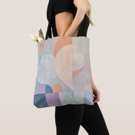 Bolso De Tela Forma abstracta geométrica pastel de mediados de s