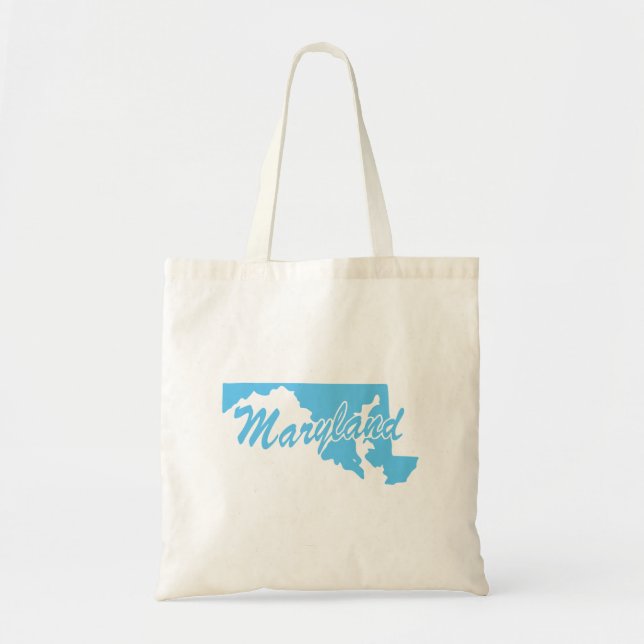 Bolso De Tela Forma Estado De Maryland (Frente)
