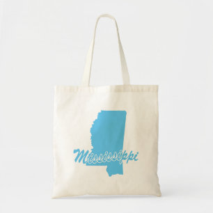 Bolso De Tela Forma Estado de Misisipi