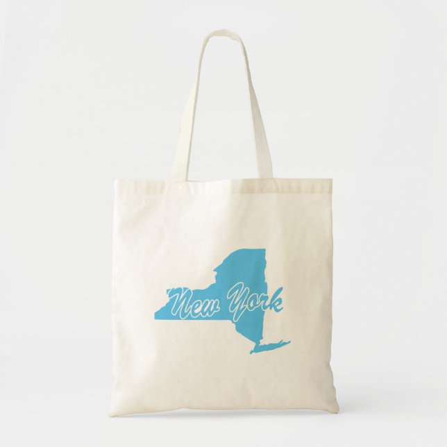 Bolso De Tela Forma Estado De Nueva York (Frente)