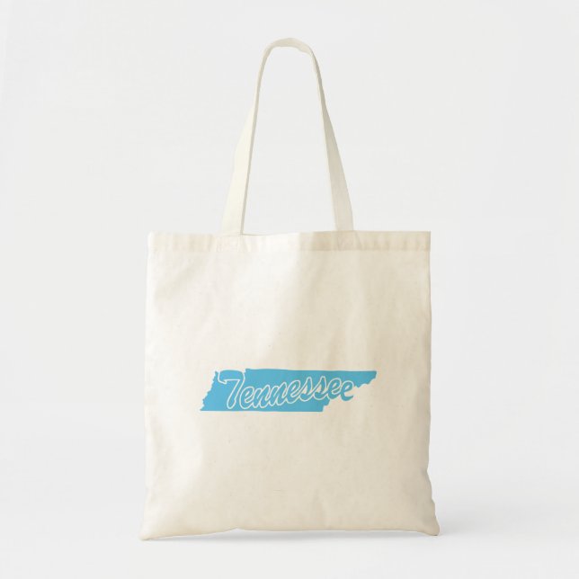 Bolso De Tela Forma Estado De Tennessee (Frente)
