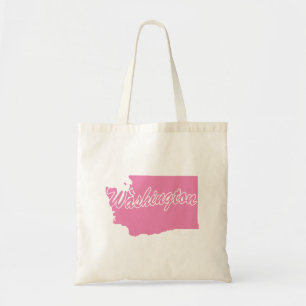 Bolso De Tela Forma Estado de Washington Tote Bag