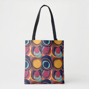 Bolso De Tela Forma Natural Sin Maravilla: Bella Círculo Abstrac