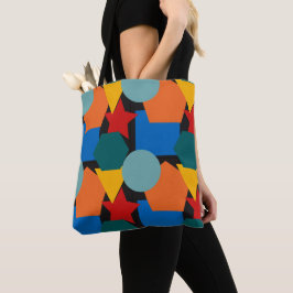 Bolso De Tela Formas Bauhaus