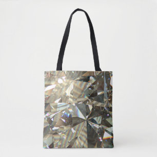 Bolso De Tela Formas de diamante triangular: textura en capas.