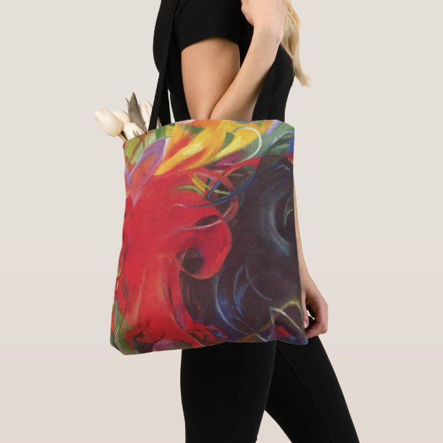 Bolso De Tela Formas de lucha de Franz Marc, Arte Antiguo Fino (Detalle)