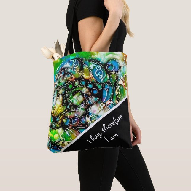 Bolso De Tela Formas De Vida - Art. 7 Neurográfico (Detalle)