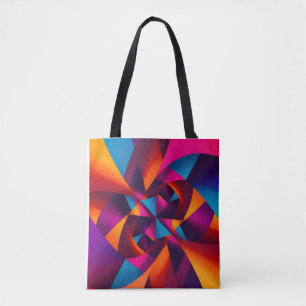 Bolso De Tela formas geométricas abstractas