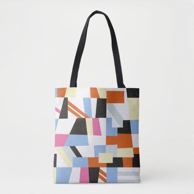 Bolso De Tela Formas geométricas creativas, diseño de patrones d (Anverso)