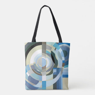 Bolso De Tela Formas geométricas de jazz de pochoir de arte vint