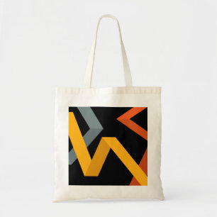 Bolso De Tela Formas gráficas alegres, vibrantes, modernas y ur