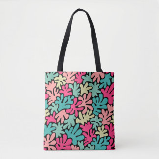 Bolso De Tela Formas orgánicas Resumen 240822 - Colores en negro