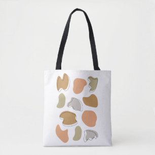 Bolso De Tela Formas Pastel abstractas modernas