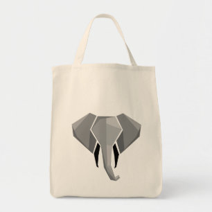 Bolso De Tela Formas simples Geometría Cabeza elefante