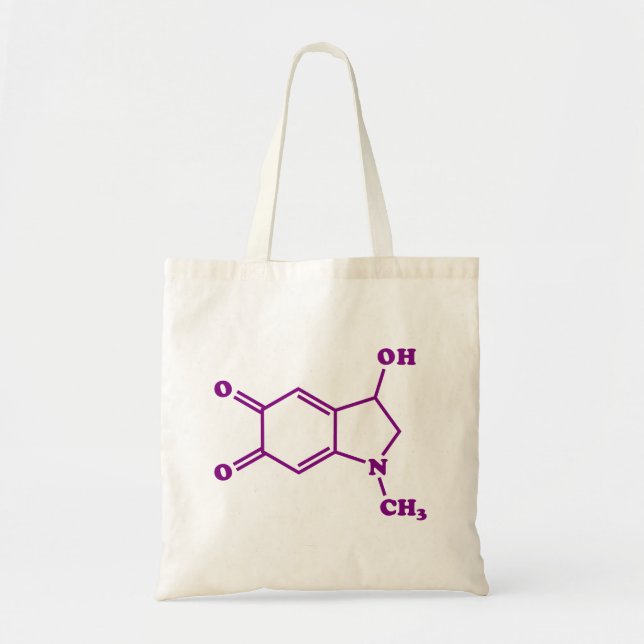 Bolso De Tela Fórmula química molecular de Adrenocromo (Frente)