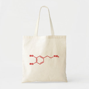 Bolso De Tela Fórmula química molecular de dopamina