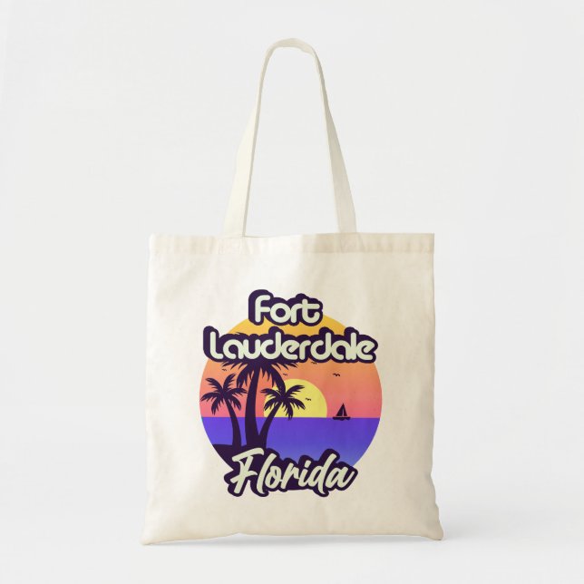 Bolso De Tela Fort Lauderdale Florida (Frente)