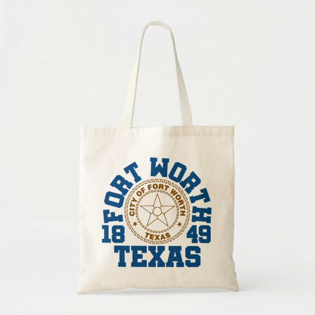 Bolso De Tela Fort Worth, Texas (Frente)