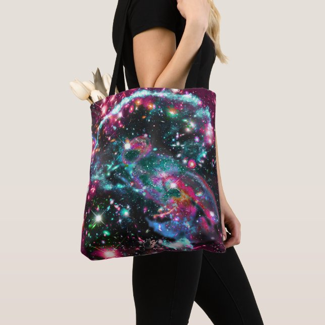 Bolso De Tela Foshorescencia Estrella Field Tote Bag (Detalle)