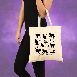 Bolso De Tela Foster Cat Mom Canvas