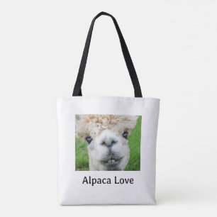 Bolso De Tela Foto Adorable de Alpaca