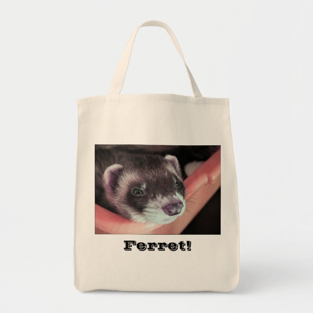 Bolso De Tela Foto Adorable Sable Ferret (Frente)