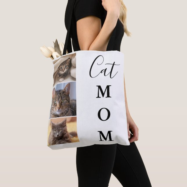 Bolso De Tela Foto de Cat Mom 3 (Detalle)