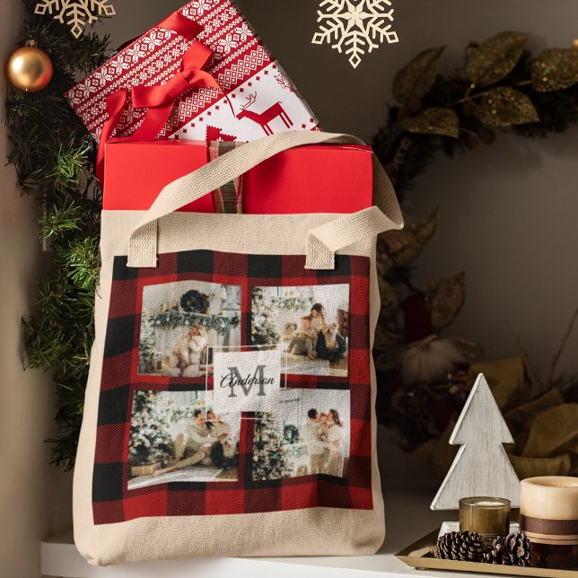 Bolso De Tela Foto De Collage Y Búfalo Rojo Con Inicio (Subido por el creador)