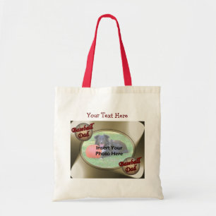 Bolso De Tela Foto de diseño de papá de béisbol