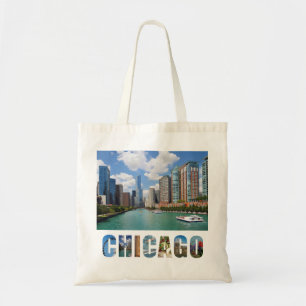 Bolso De Tela Foto de Guay Chicago River Skyline