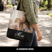 Foto de guión elegante negro establecido por mamá