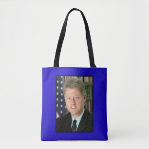 Bolso De Tela Foto de la Casa Blanca del presidente Bill Clinton