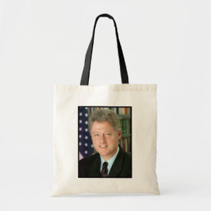 Bolso De Tela Foto de la Casa Blanca del presidente Bill Clinton