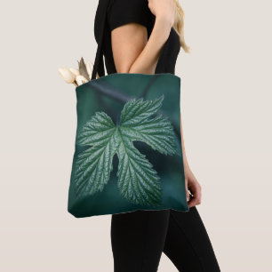 Bolso De Tela Foto de la naturaleza de la hoja verde