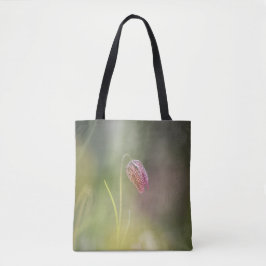 Bolso De Tela Foto de la naturaleza de las flores de ajedrez