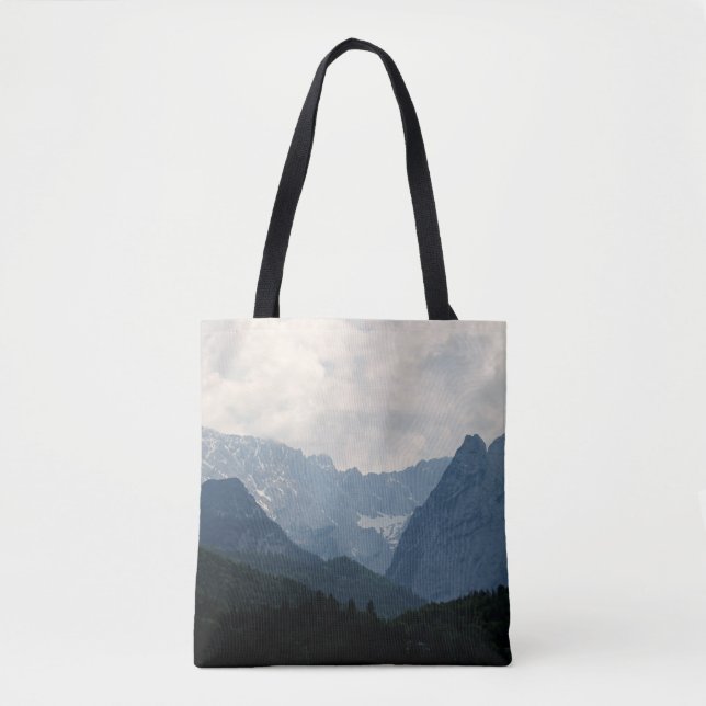 Bolso De Tela Foto de la naturaleza de los montes alpinos (Anverso)