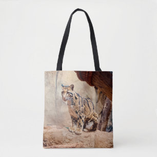 Bolso De Tela foto de leopardo nebuloso naturaleza vida silvestr