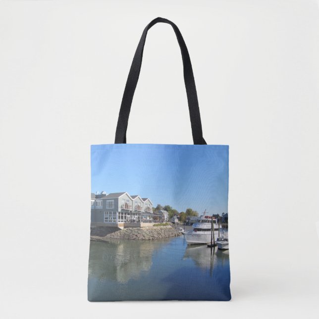 Bolso De Tela Foto de Maine Kennebunkport en barco (Anverso)