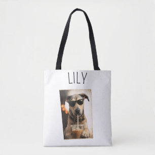 Bolso De Tela Foto de mascota personalizada