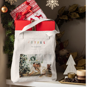 Bolso De Tela Foto de Navidades modernos simples   Fiestas alegr