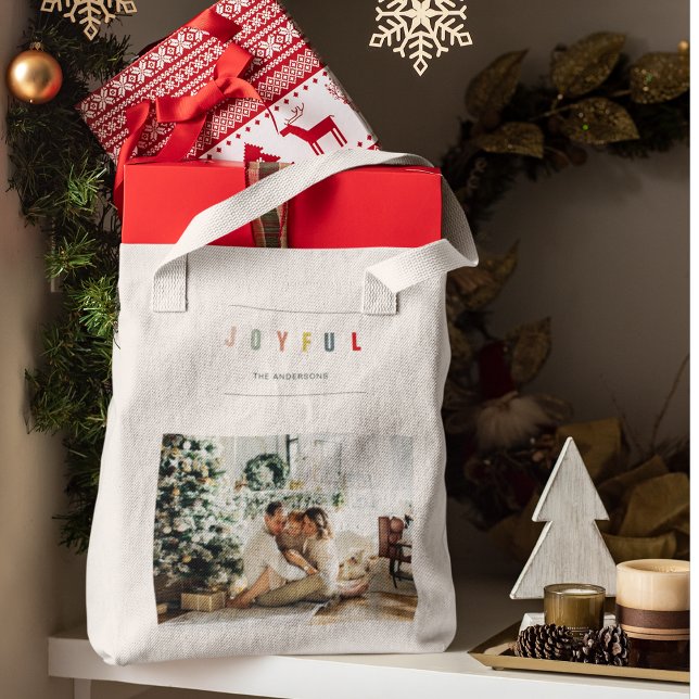 Bolso De Tela Foto de Navidades modernos simples | Fiestas alegr (Subido por el creador)