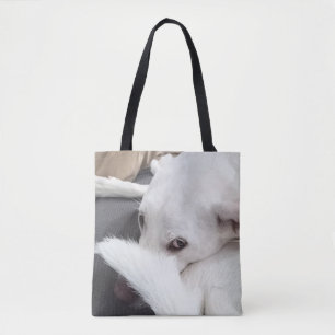 Bolso De Tela Foto de perro con ojos misteriosos