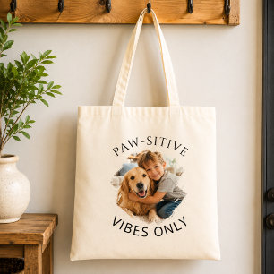 Bolso De Tela Foto de perro de Golden Retriever con vibraciones 