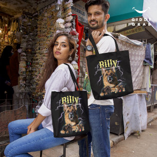 Bolso De Tela Foto de perro personalizada de bootleg de moda en 