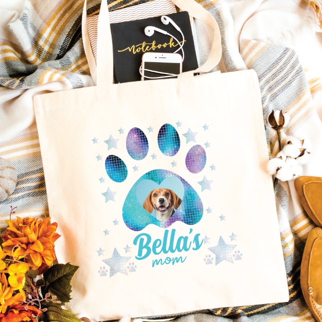 Bolso De Tela Foto de Personalizado Dog Mom Paw (Subido por el creador)