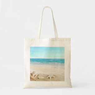 Bolso De Tela Foto de playa moderna personalizada de dos caras